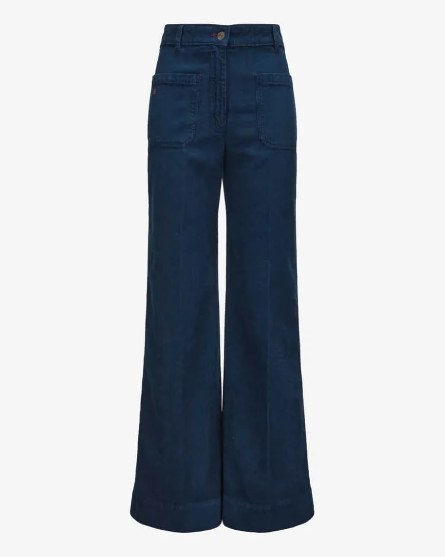 Alina Cordhose High Rise Wide Leg