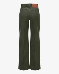 Alina Cordhose High Rise Wide Leg aus Baumwolle