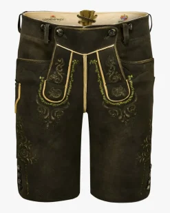 Almkogel Lederhose kurz aus Hirschleder