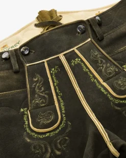 Almkogel Lederhose kurz aus Hirschleder