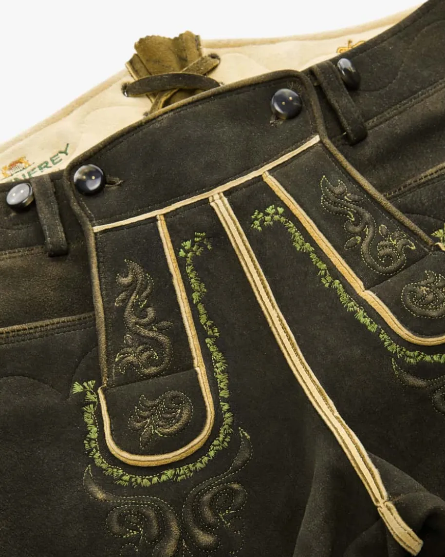 Almkogel Lederhose kurz aus Hirschleder