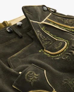 Almkogel Lederhose kurz aus Hirschleder