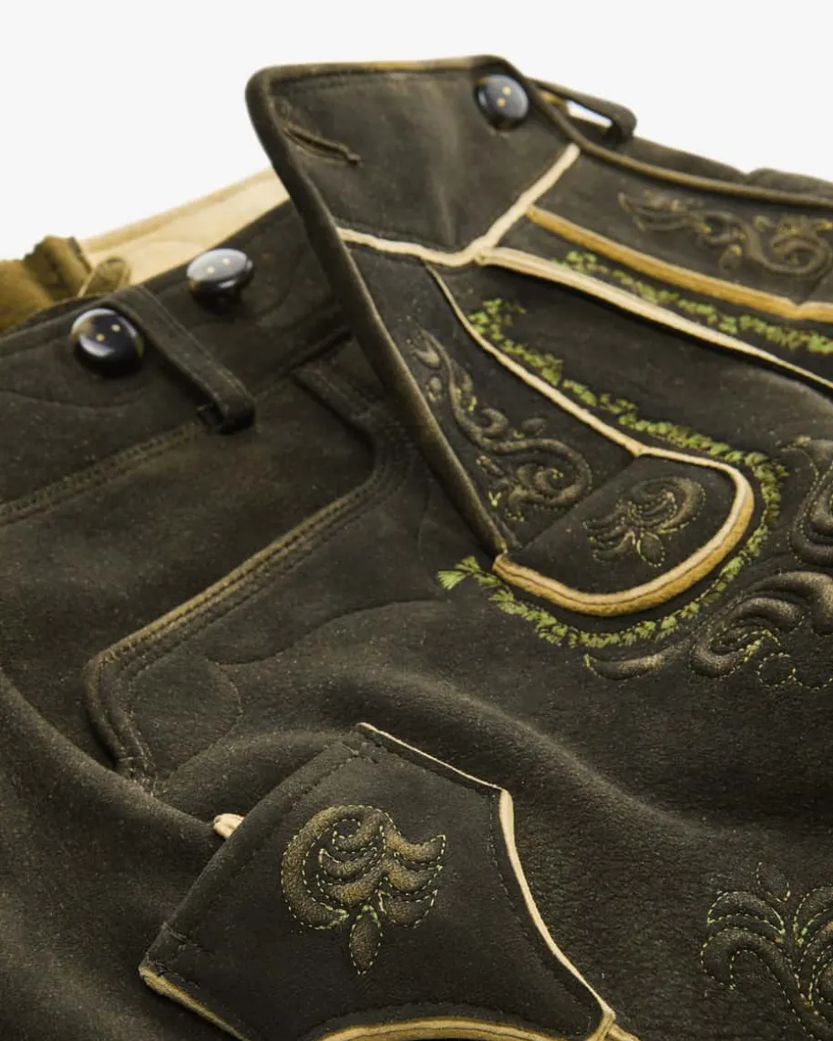 Almkogel Lederhose kurz aus Hirschleder