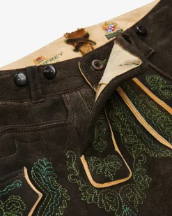 Bad Aussee Lederhose kurz aus Hirschleder