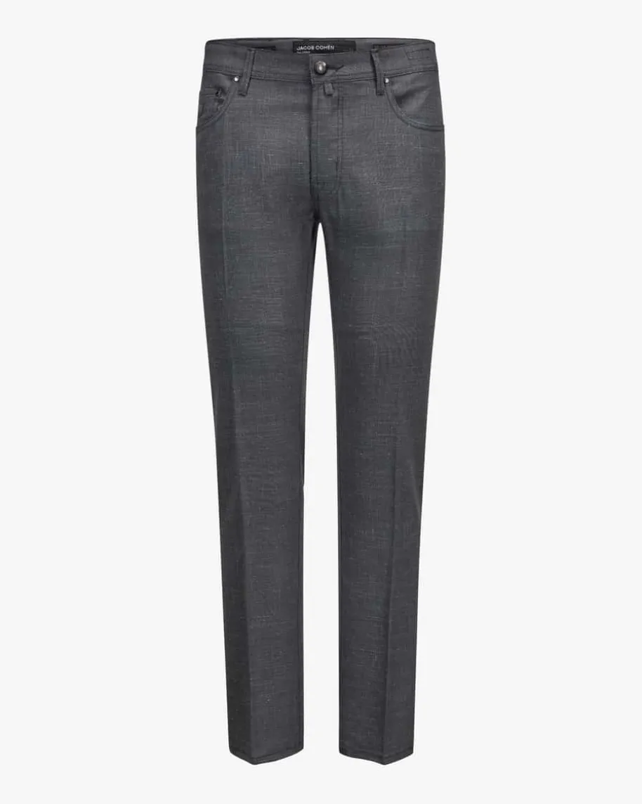 Bard Hose aus Schurwolle-Leinen-Mix Slim Fit