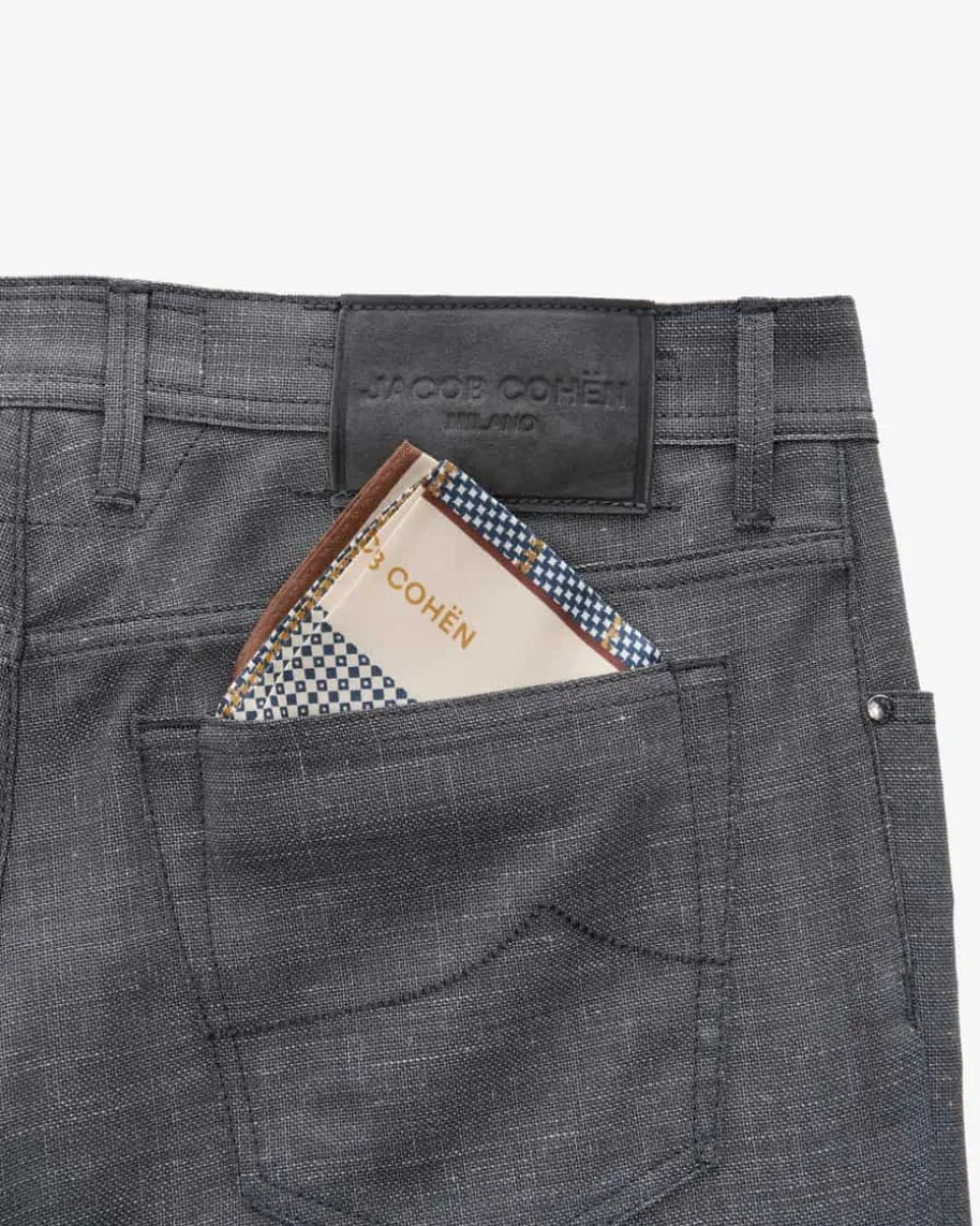 Bard Hose aus Schurwolle-Leinen-Mix Slim Fit