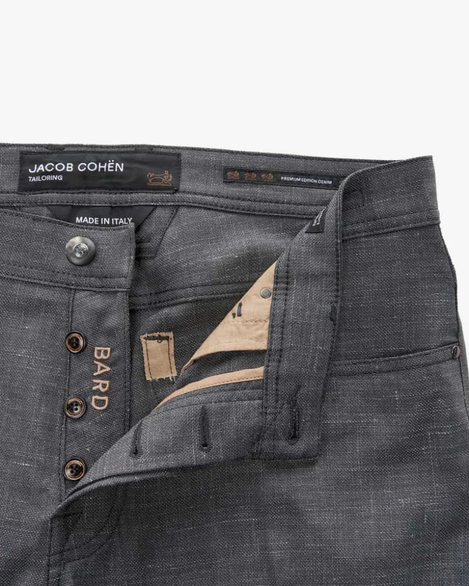 Bard Hose aus Schurwolle-Leinen-Mix Slim Fit