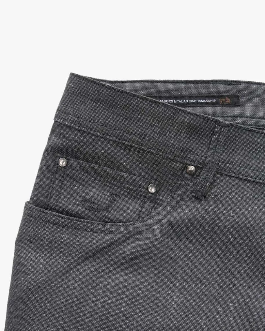 Bard Hose aus Schurwolle-Leinen-Mix Slim Fit