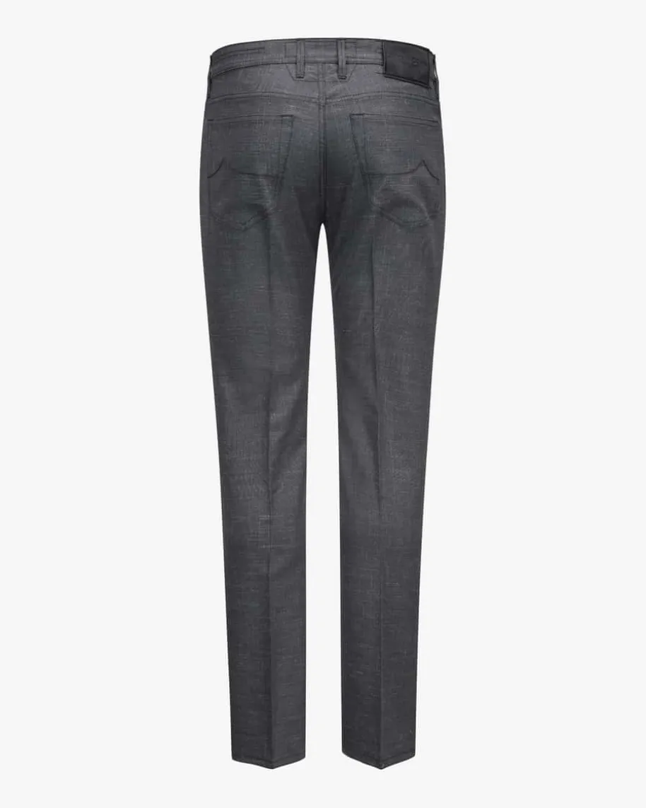 Bard Hose aus Schurwolle-Leinen-Mix Slim Fit