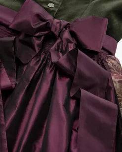 Biana Midi-Samtdirndl mit Sylvia Seidenschürze