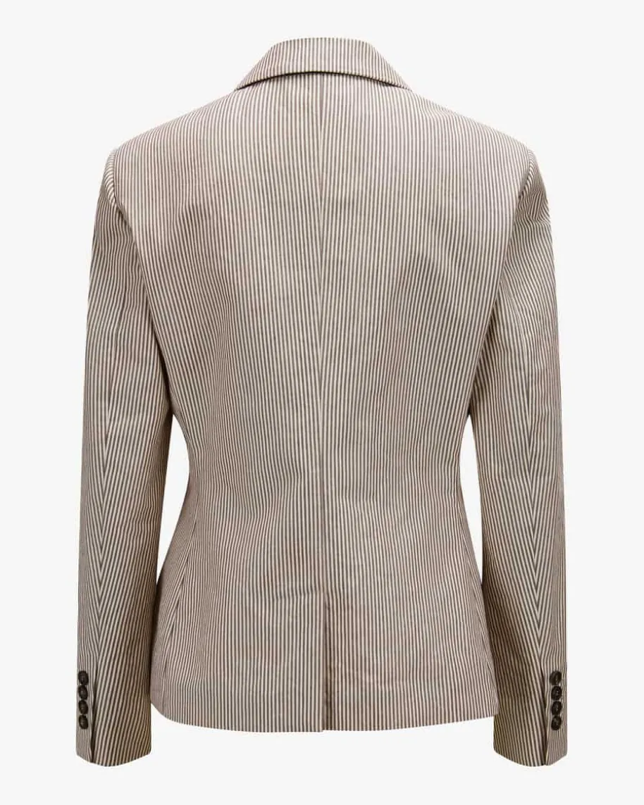 Blazer aus Baumwolle und Leinen