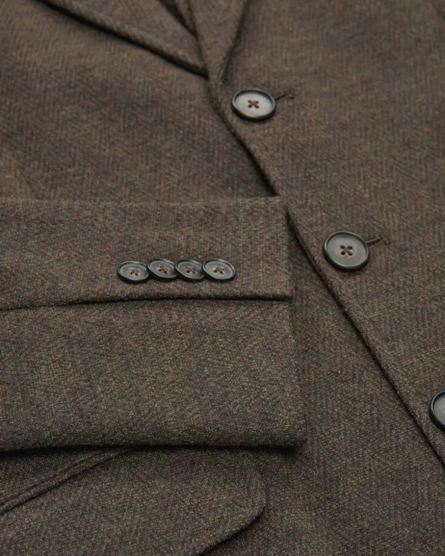 Blazer aus Baumwolle und Wolle