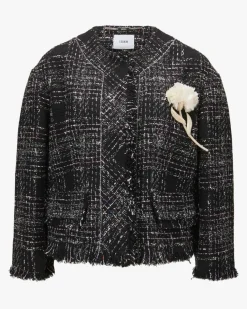 Blazer aus Baumwoll-Mix