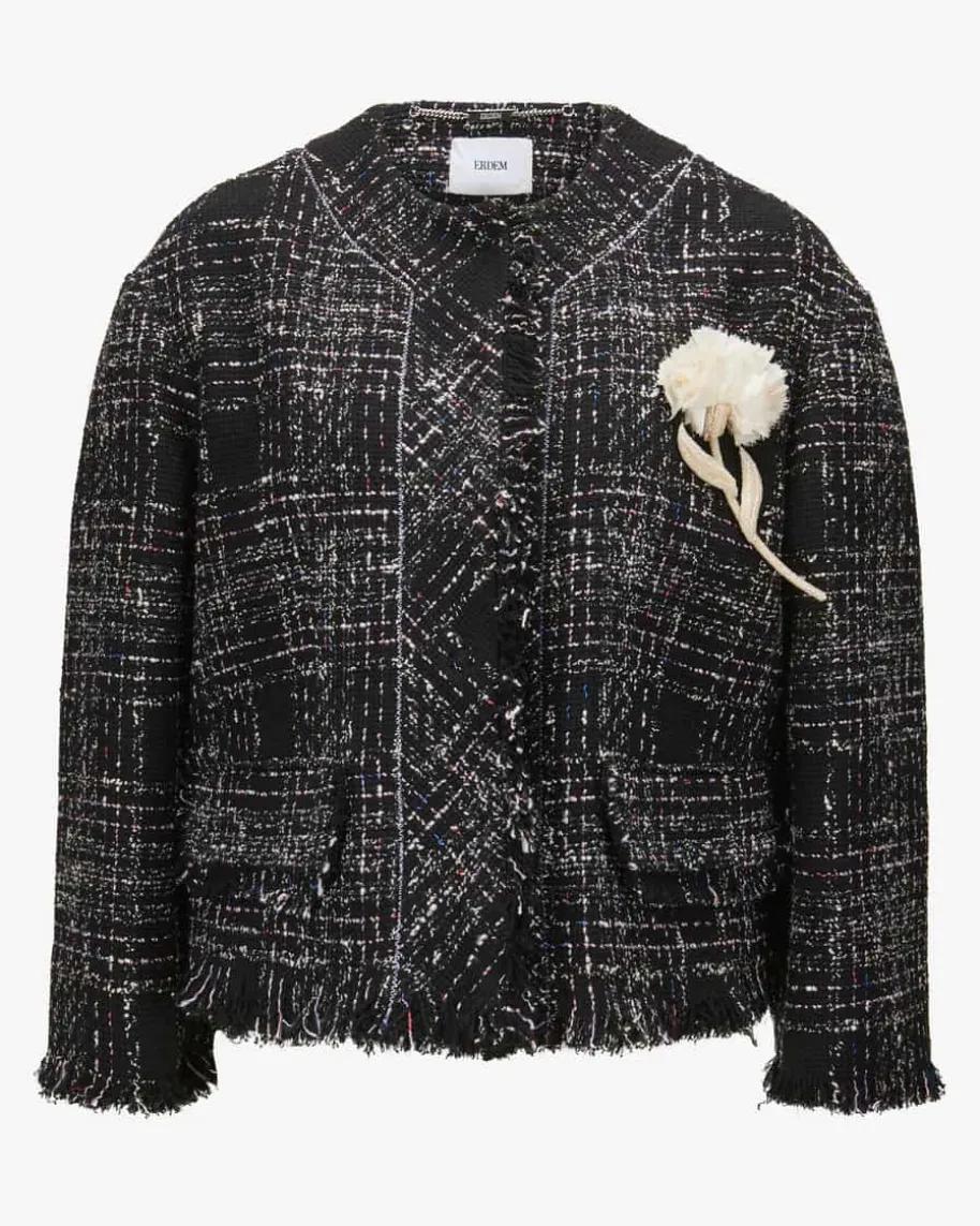 Blazer aus Baumwoll-Mix