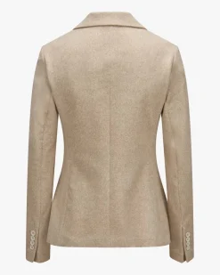 Blazer Slim Fit aus Baumwoll-Mix