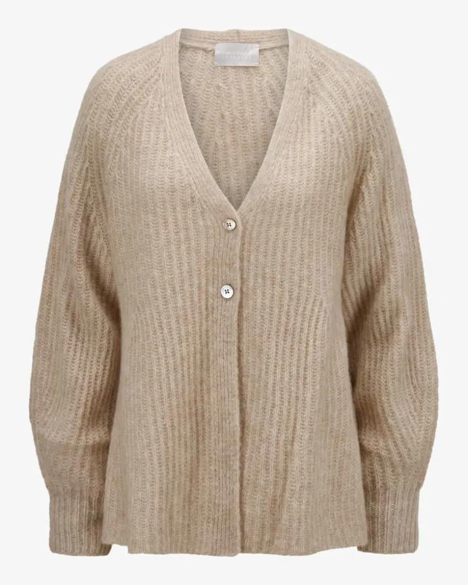 Cashmere-Seiden-Strickjacke