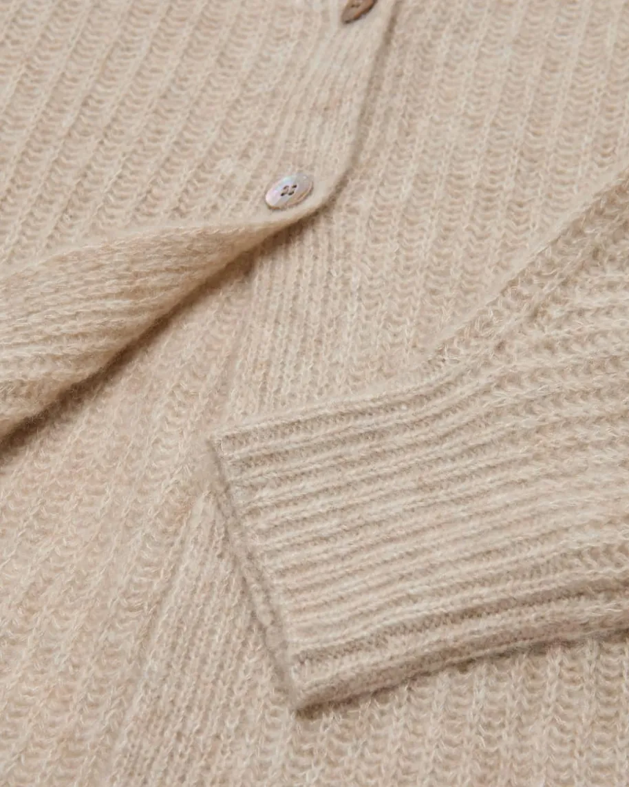 Cashmere-Seiden-Strickjacke