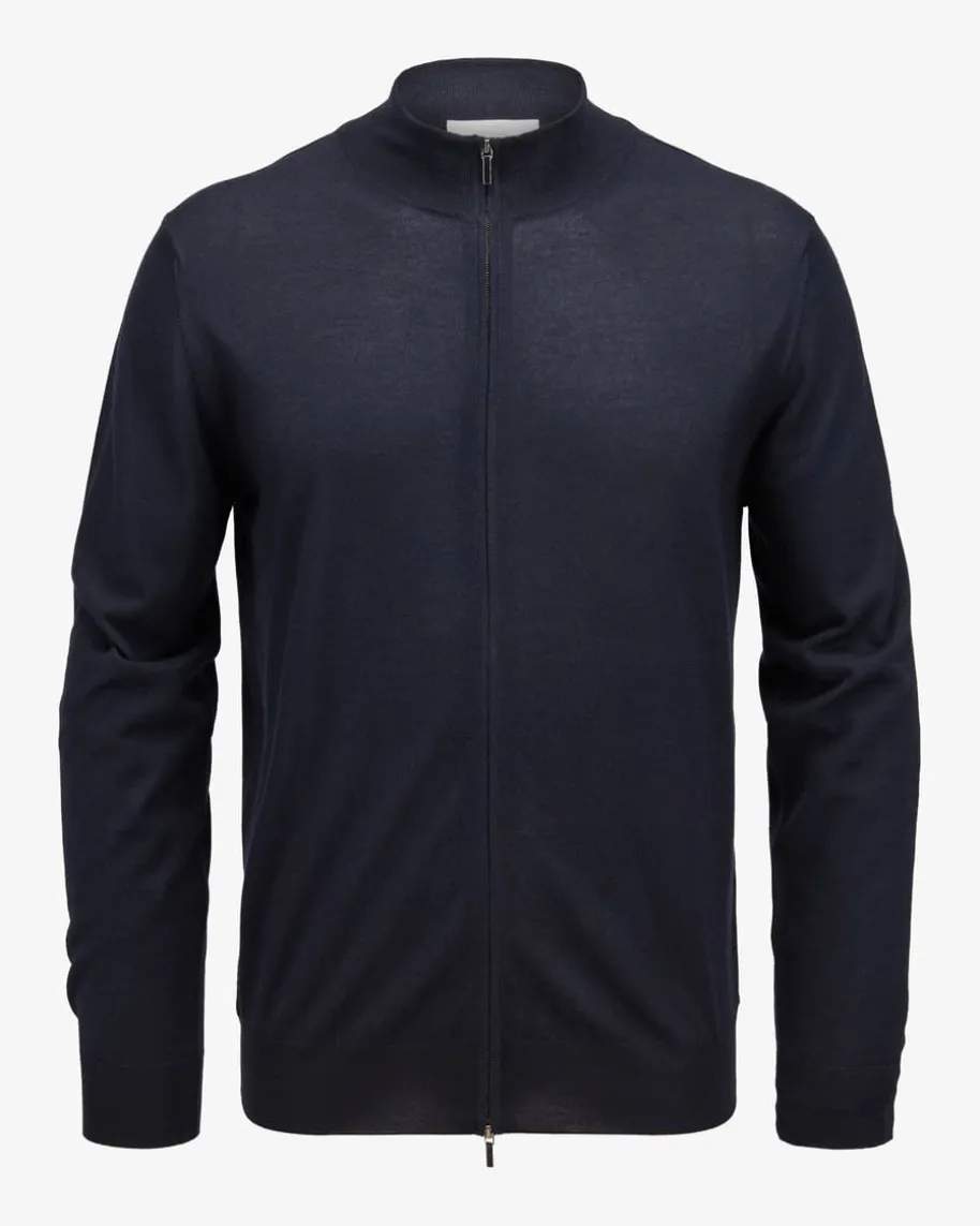 Cashmere-Seiden-Strickjacke