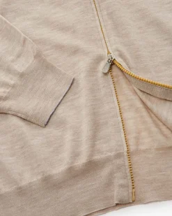 Cashmere-Seiden-Strickjacke