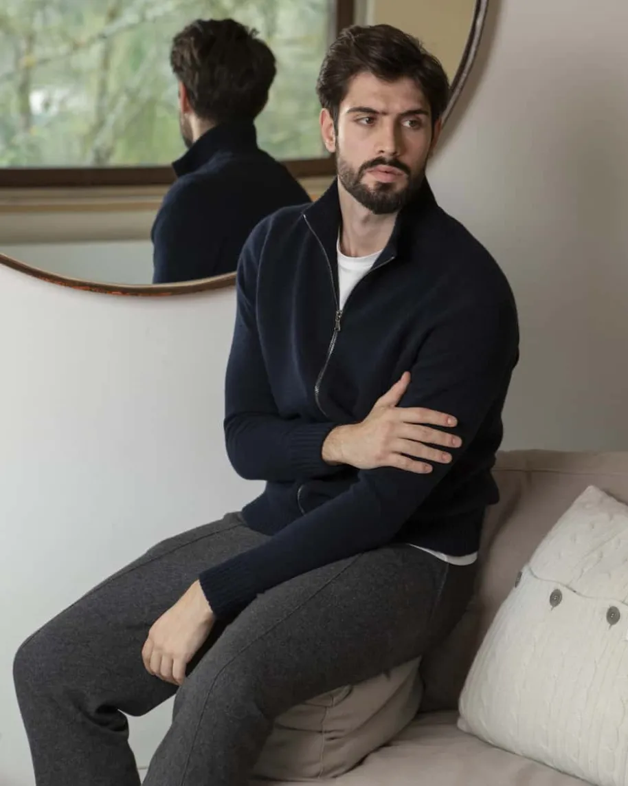 Cashmere-Strickjacke