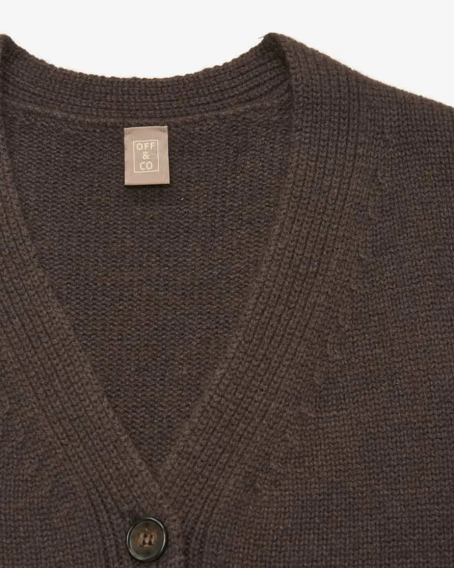 Cashmere-Strickjacke