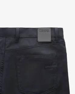 City Hose Slim Fit aus Wolle