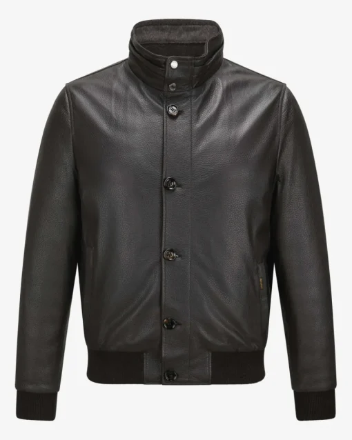 Cleros Daunen-Lederblouson