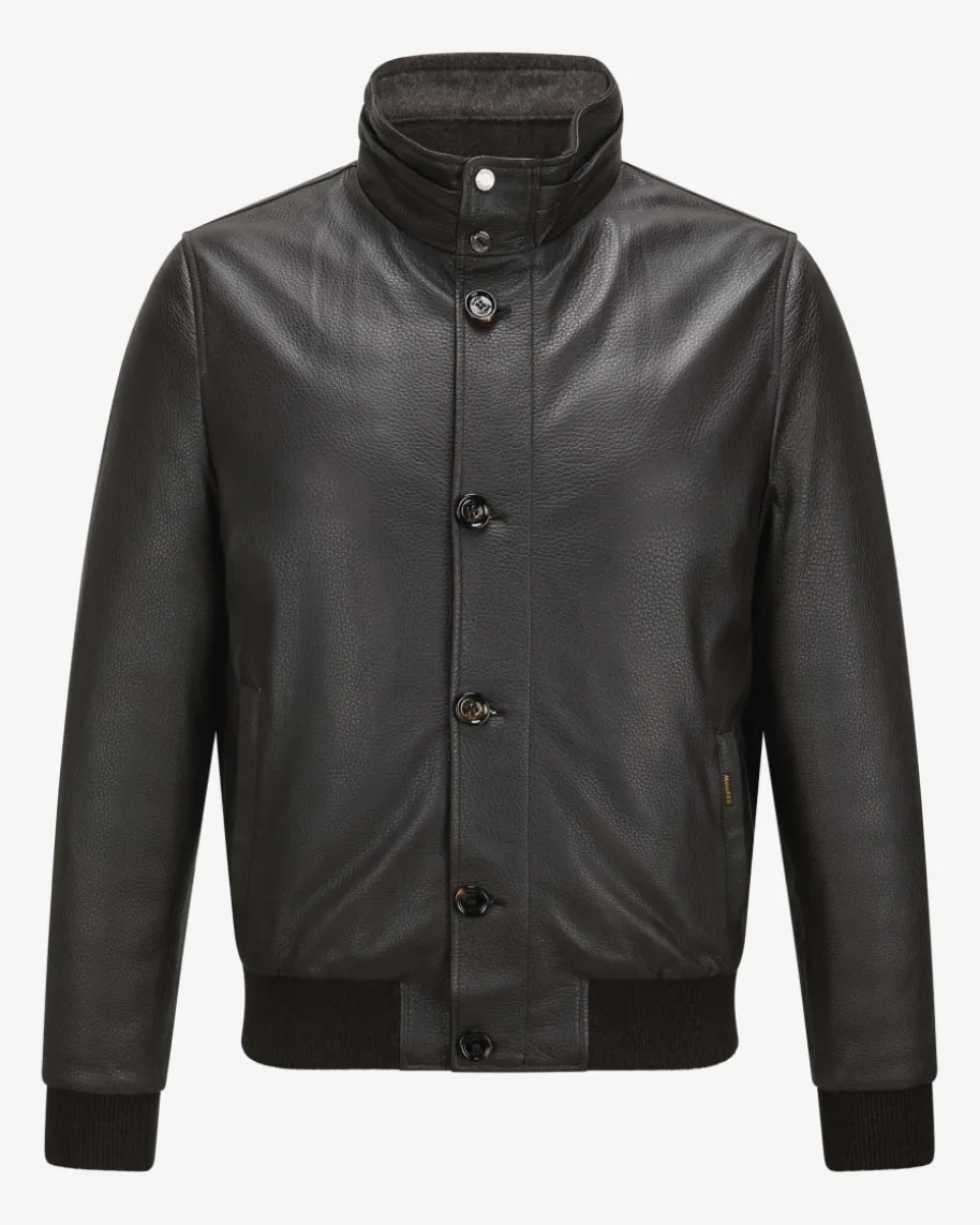 Cleros Daunen-Lederblouson
