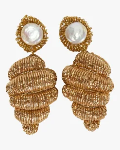 Conch Clip-Ohrringe