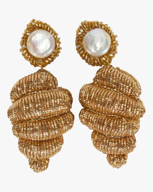 Conch Clip-Ohrringe