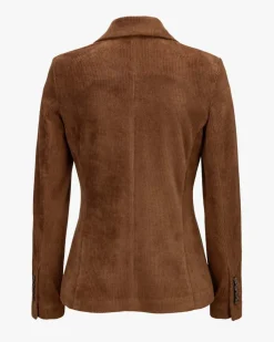 Cordblazer Slim Fit aus Baumwoll-Mix