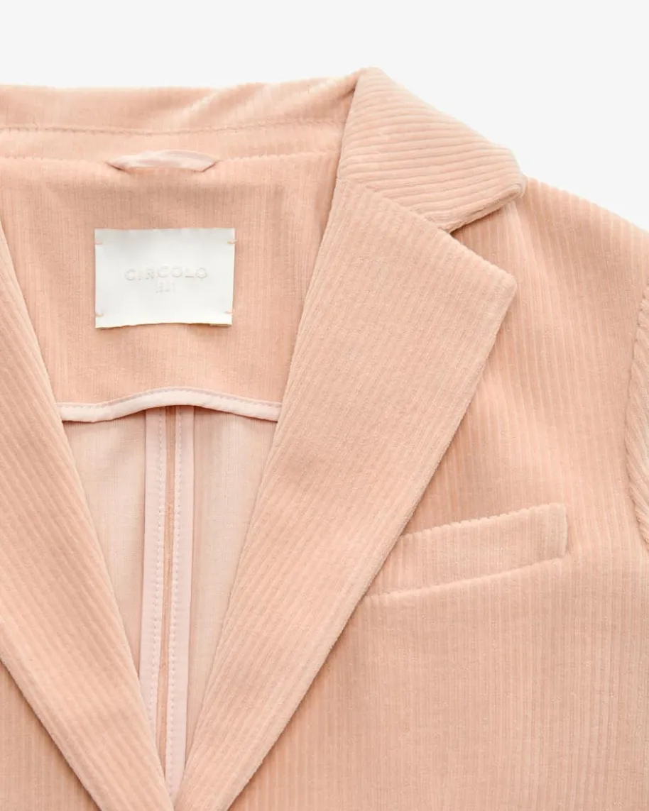 Cordblazer Slim Fit aus Baumwoll-Mix