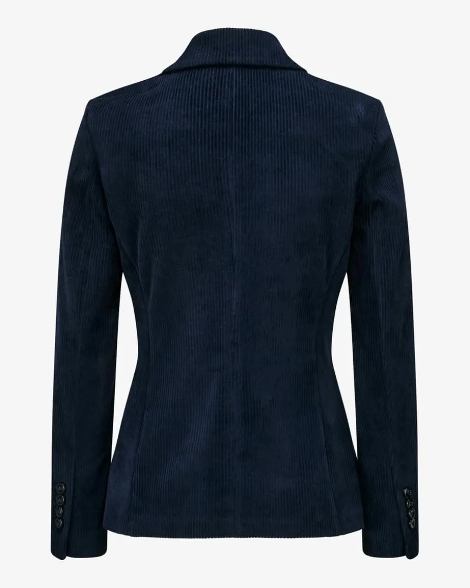 Cordblazer Slim Fit aus Baumwoll-Mix