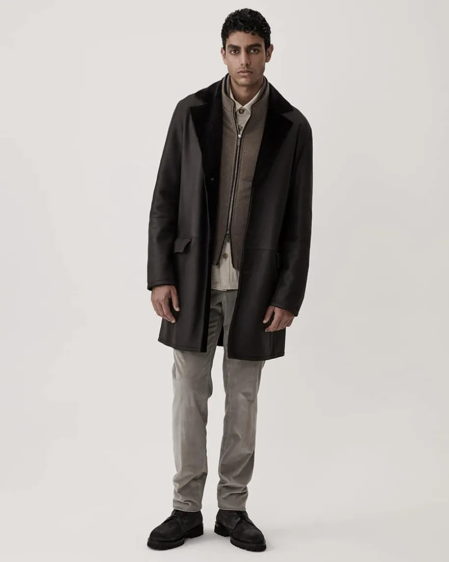 Cordhose Slim Fit aus Baumwolle und Elasthan