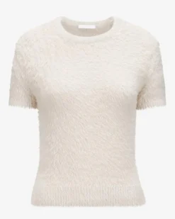 Crop Eyelash Strickshirt