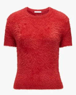 Crop Eyelash Strickshirt