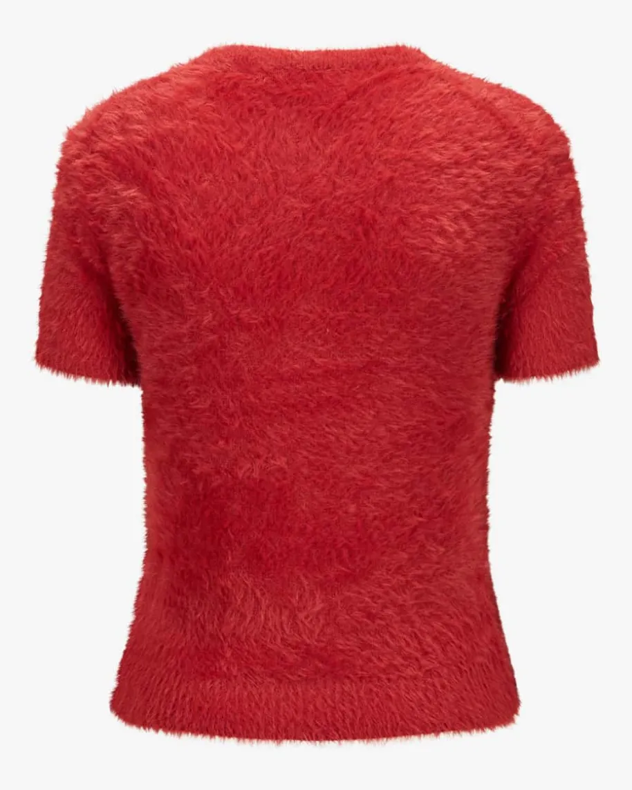 Crop Eyelash Strickshirt