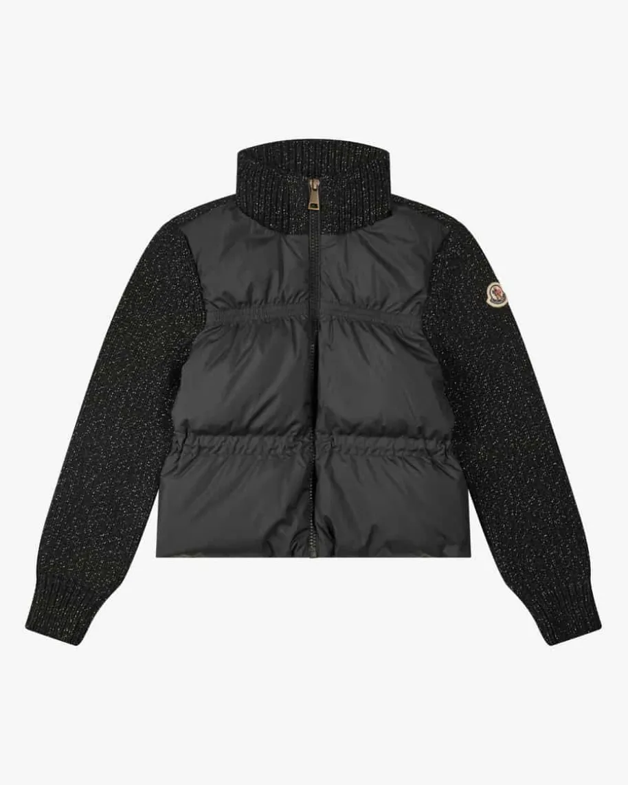 Daunen-Hybrid-Strickjacke