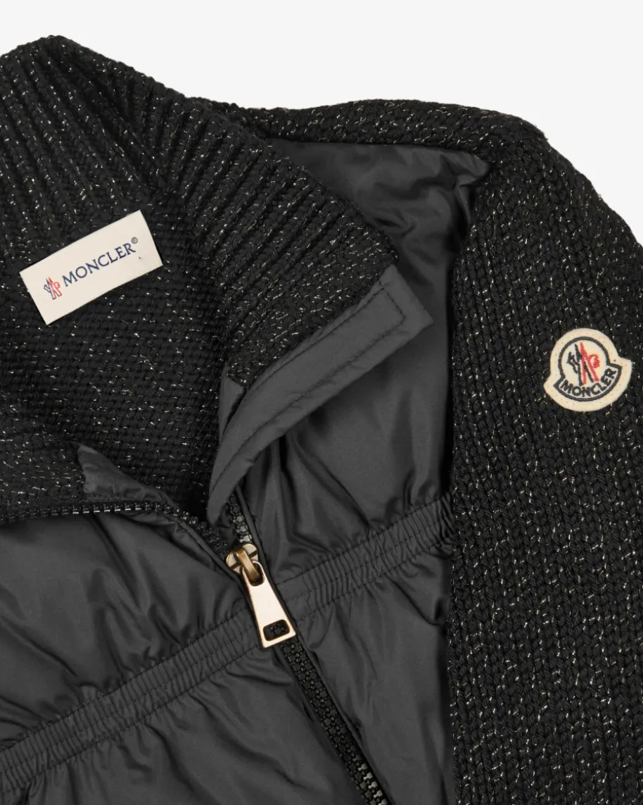 Daunen-Hybrid-Strickjacke