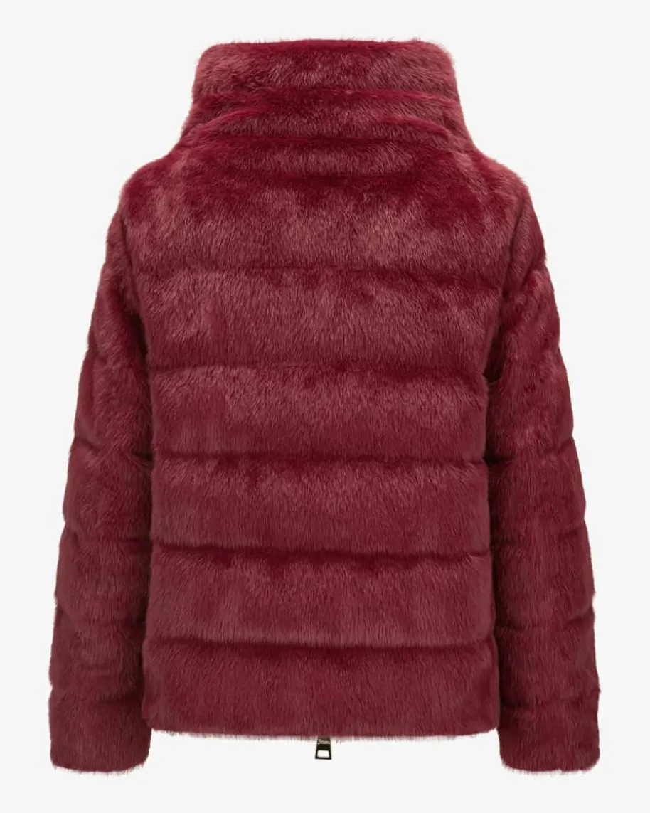 Daunen-Kunstfelljacke