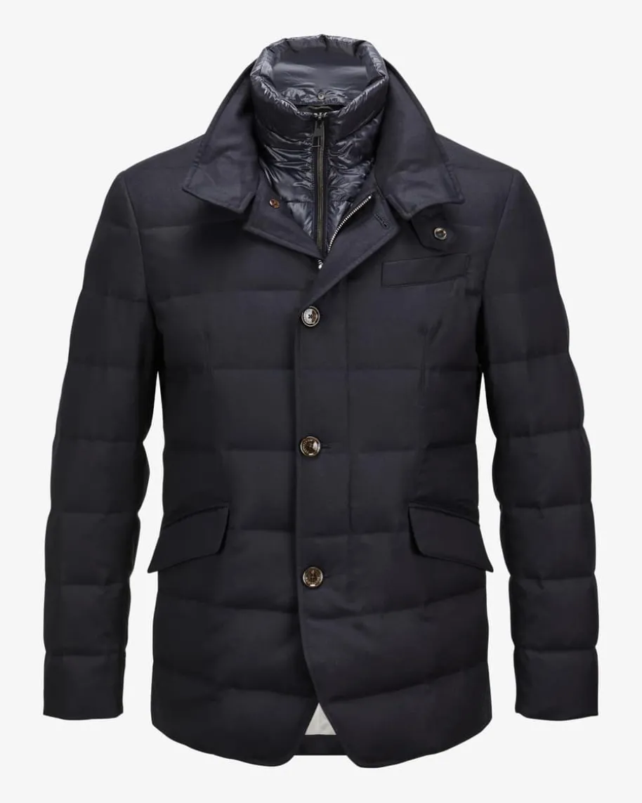 Daunen-Wolljacke