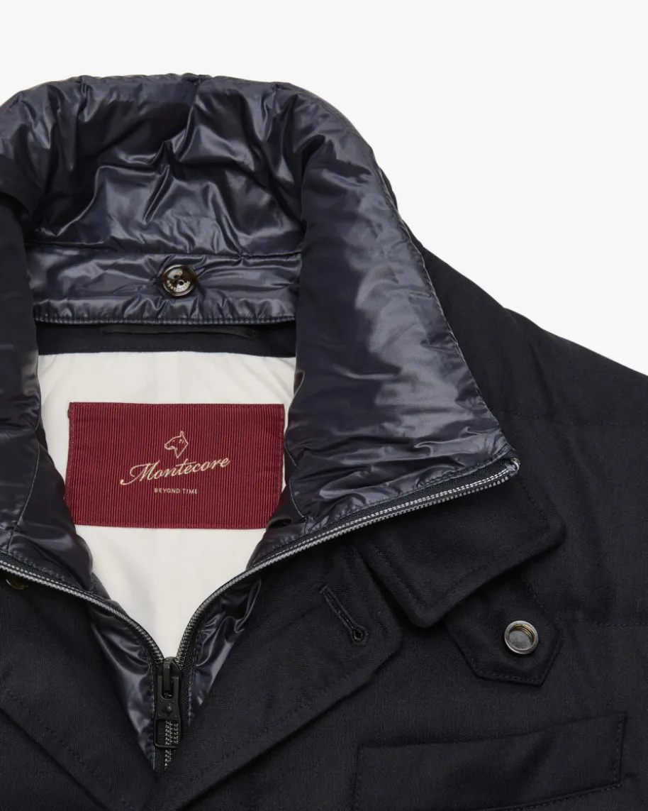 Daunen-Wolljacke