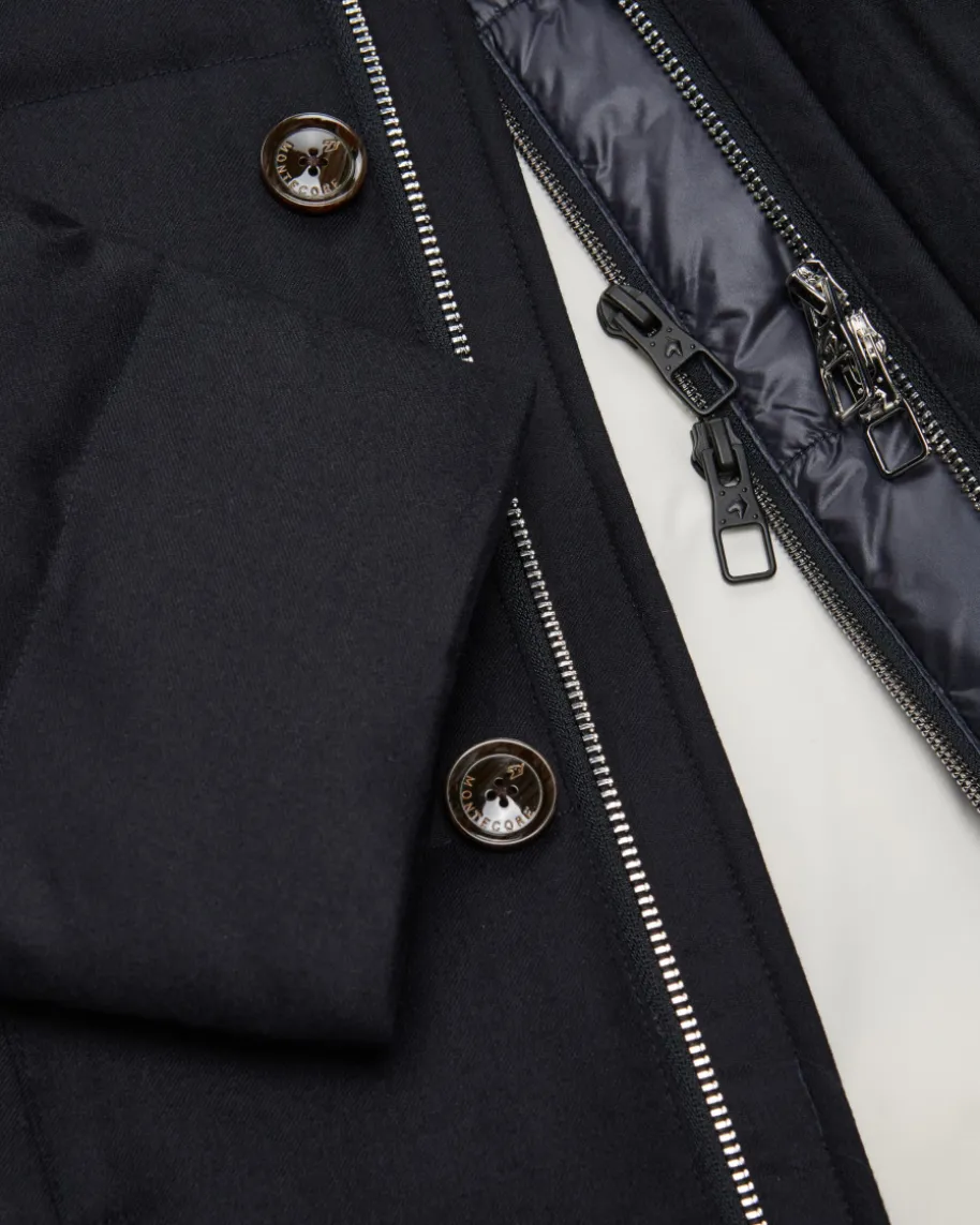 Daunen-Wolljacke