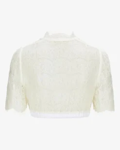 Dirndlbluse semi-transparent