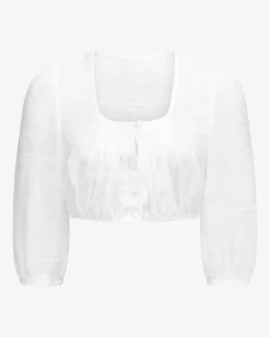 Dirndlbluse Semi-Transparent