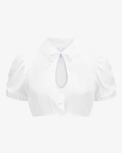Dirndlbluse Semi-transparent