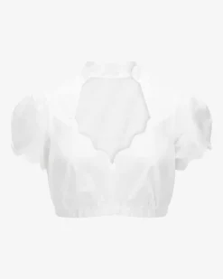 Dirndlbluse Semi-Transparent