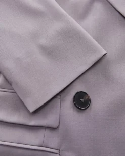 Doppelreiher-Blazer aus Schurwoll-Mix