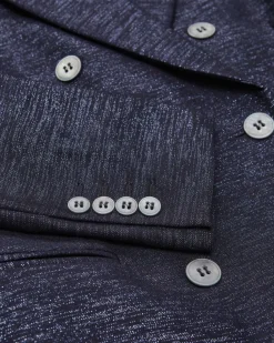 Doppelreiher-Blazer aus Schurwoll-Mix