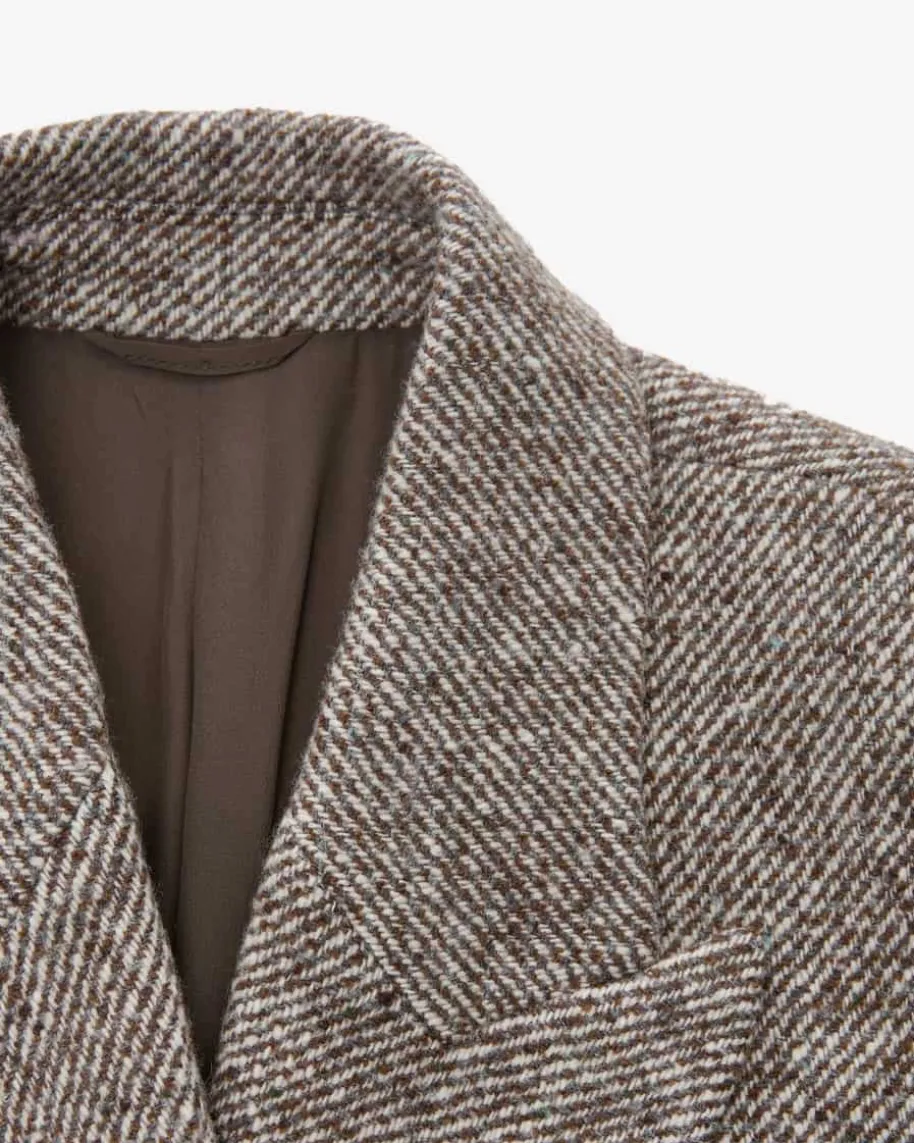 Doppelreiher-Blazer aus Woll-Seiden-Mix